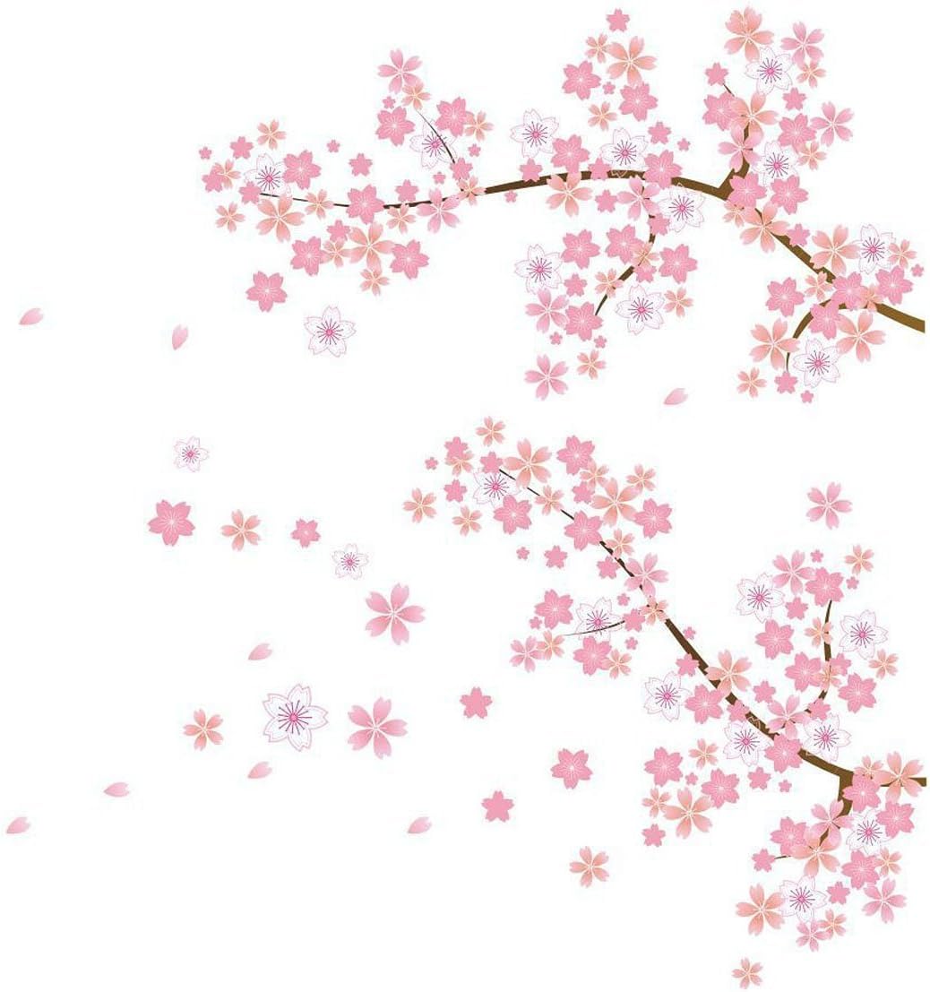 Amazon Dreamade ウォールステッカー 桜 壁紙 桜吹雪 満開の桜 Wall Sticker ウォールペーパー 壁シール花 ウォールシール 60 90cm ウォールステッカー オンライン通販