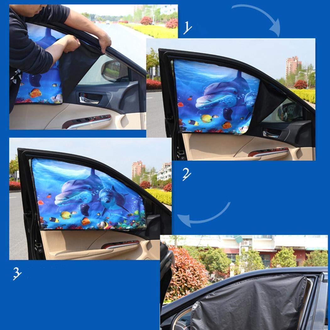 lazinem Vehicle Shade Sunscreen Curtain Thermal Insulation Magnetic Car Sunshade Windshield Sunshades