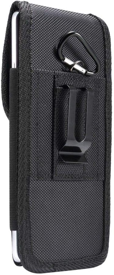 DFV mobileBelt Case Cover Nylon with Metal Clip Business for Planet Computers Gemini PDA (2018) - Black