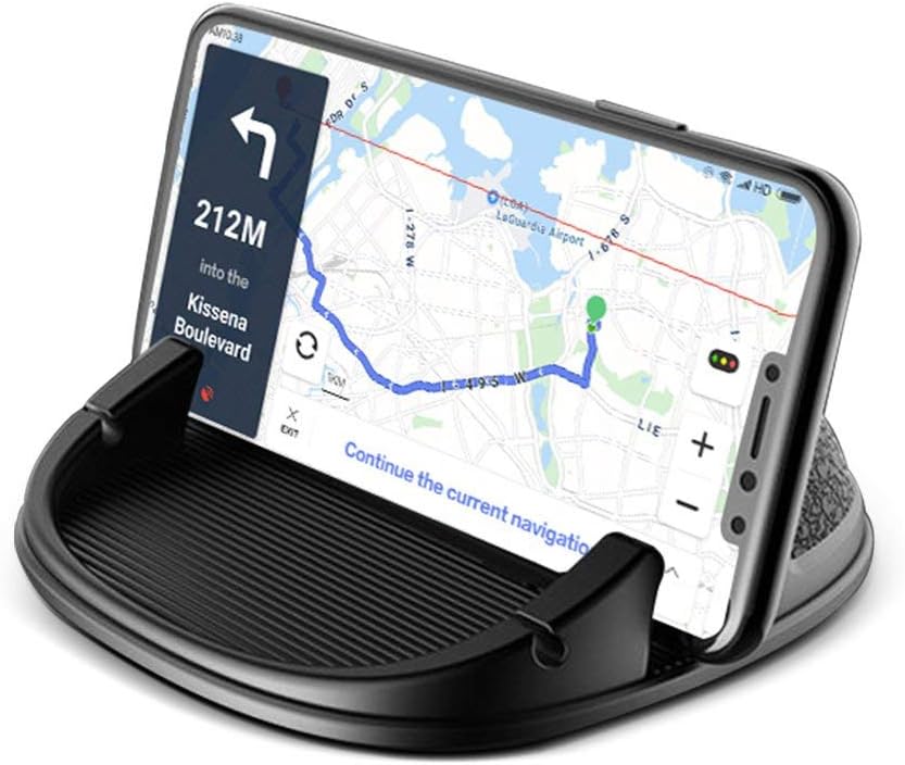 Car Phone Holder,Car Phone Mount Non-Slip Silicone Dashboard Pad Dash Mat,Compatible iPhone X/8 Plus/7 Plus/6/6S Plus, Samsung Galaxy S8 Plus/Note 8/S7 Other 3.5-7 inch/6-12mm Thick Devices
