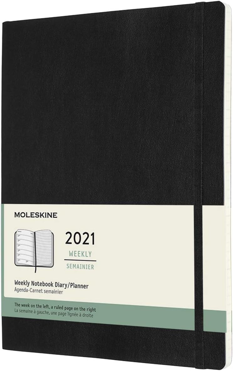 Moleskine Weekly Planner 2021, 12Month Weekly Diary, Weekly Planner