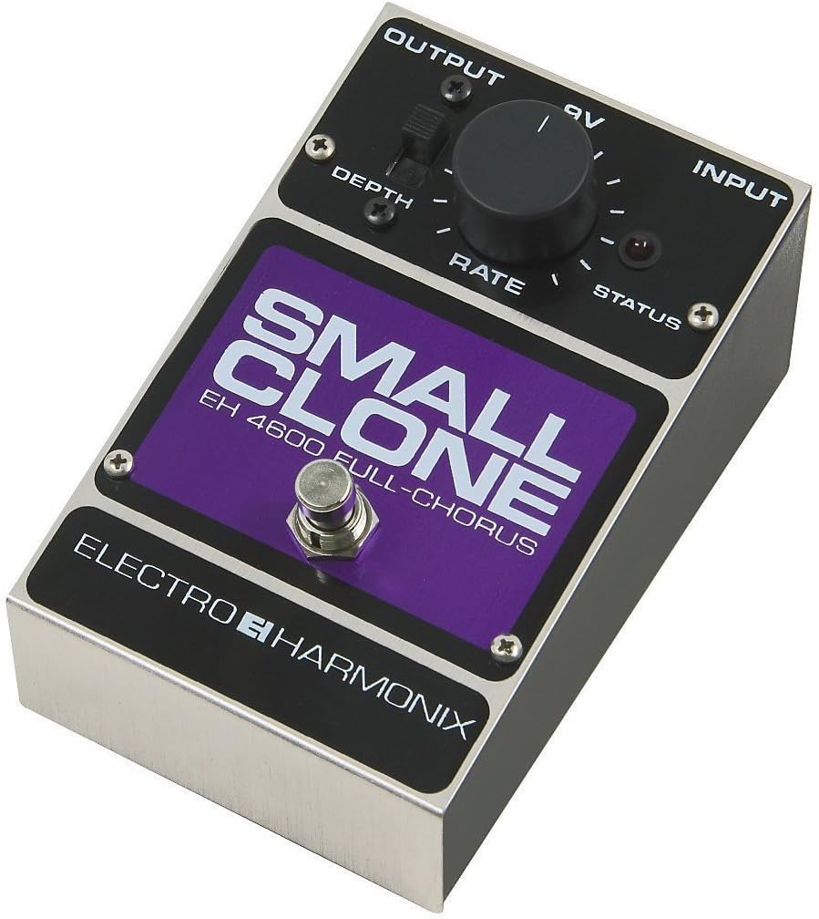 Electro Harmonix Small Clone Chorus Pedal w/ Bonus Dunlop PVP101 Pick-Pack (x12) 883274010137