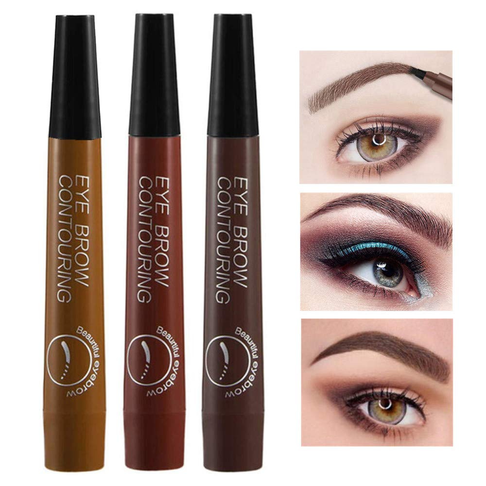 Augenbrauenstift 3 Farben Eyebrow Tattoo Pen Tattoo Sense Flüssig Make