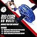 BIO Core Ab Roller - Fitness Wheel & Abdominal Carver to Workout, Exercise & Strengthen Your Abs & Core - Plus, Get A Free Pro Knee Mat to Supplement Your Training for A Limited Time - Blue