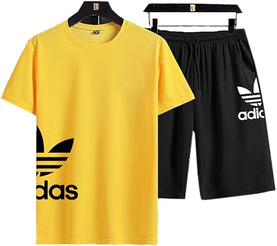 Amazon Tシャツ メンズ ジャージ セットアップ スポーツウェア 半袖シャツ ハーフパンツ タイツ スポーツ シャツ 上下 セットセットアップ メンズ 夏 2点セット 服 トレーニング ゆったり 吸汗速乾 通気防臭 柔らかい 快適 大きいサイズ ルーム Tシャツ カットソー 通販