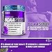EVL BCAAs Amino Acids Powder - BCAA Powder Post Workout Recovery Drink and Stim Free Pre Workout Energy Drink Powder - 5g Branched Chain Amino Acids Supplement for Men - Furious Grape