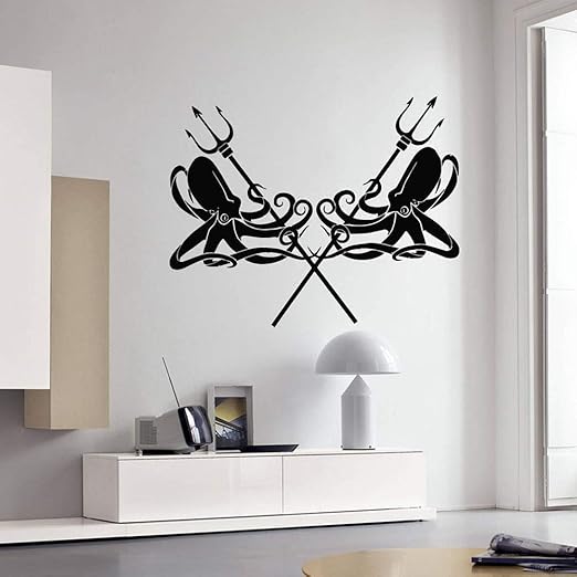 Decoración de la Sala tridente océano Estilo Marino mar Demonio ...
