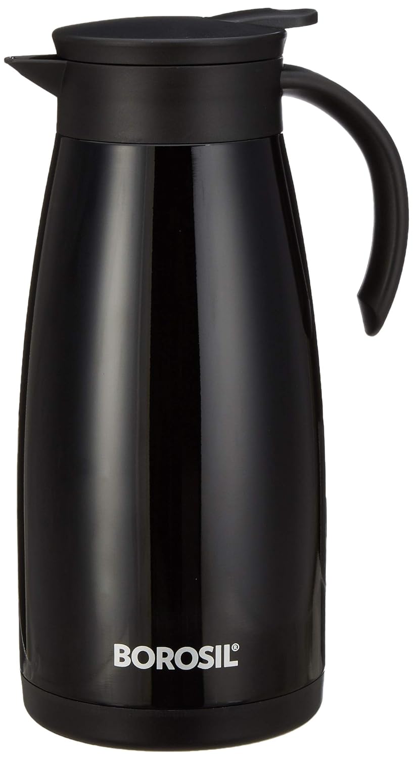 Borosil Stainless Steel Teapot Flask, Black Amazon.in Home & Kitchen