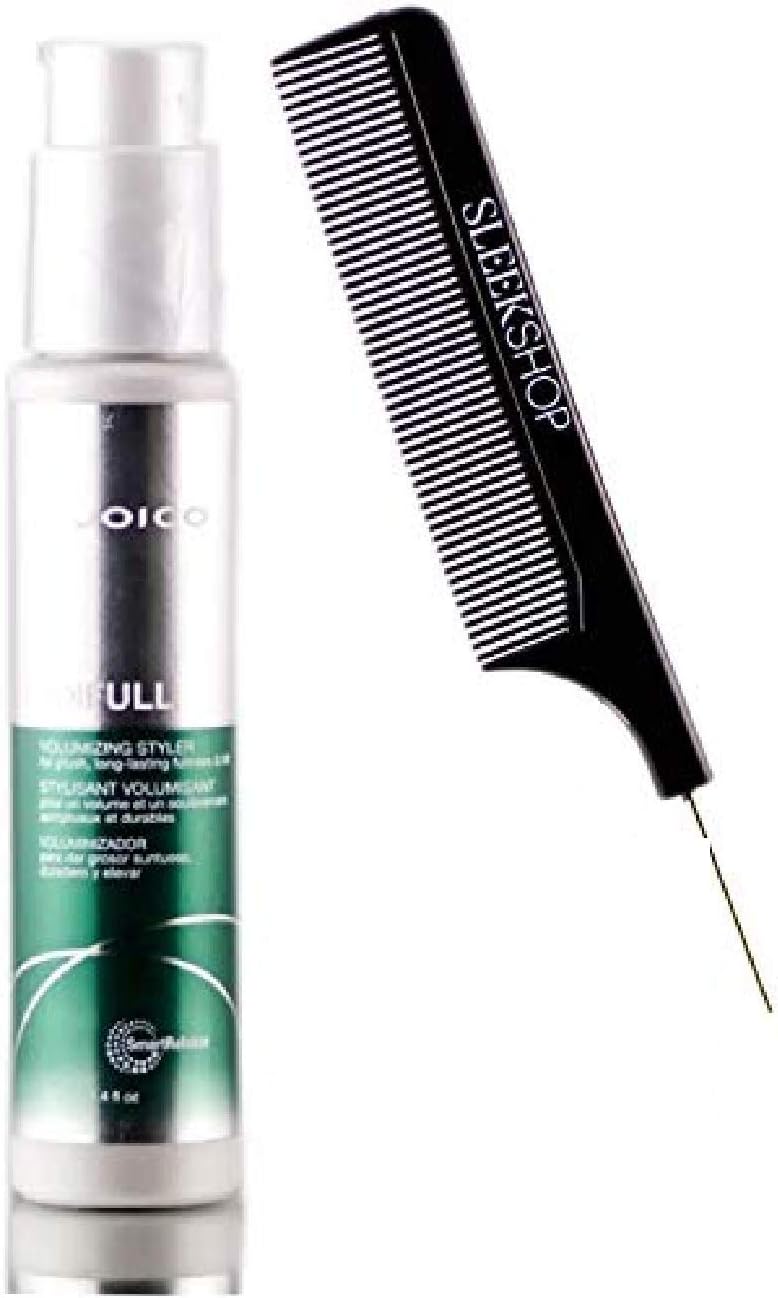 Joico JOIFULL Volumizing Styler for Plush, Long-Lasting Fullness & Lift (w/Sleek Comb) Joi Full Creme Volume Cream Gel (3.4 oz / 100 ml)