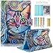 iPad Mini Case - LittleMax(TM) Synthetic Leather Auto Wake/Sleep Stand Case [Card Holder] Flip Folio Wallet Case Cover for iPad Mini 3/2/1 [Free Cleaning Cloth,Stylus Pen]--#1 Lovely Cat