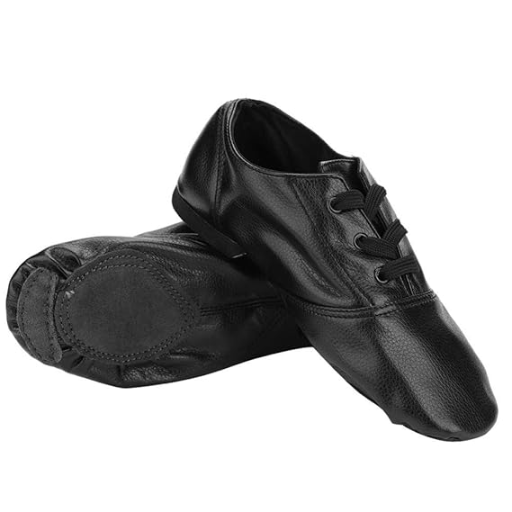 Alomejor Jazz Dance Schuhe Hochwertige PU Jazz Schuhe Elastische Slip-On Jazz Schuhe für Erwachsene
