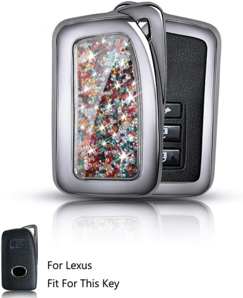 MAYICHEN Car Key Cover for Lexus LX570/NX/RC200t/RC300/RCF/RX350/RX450h NX 250 350 LS GS RX is ES GX LX Shell Case Interior Accessories,Option 5
