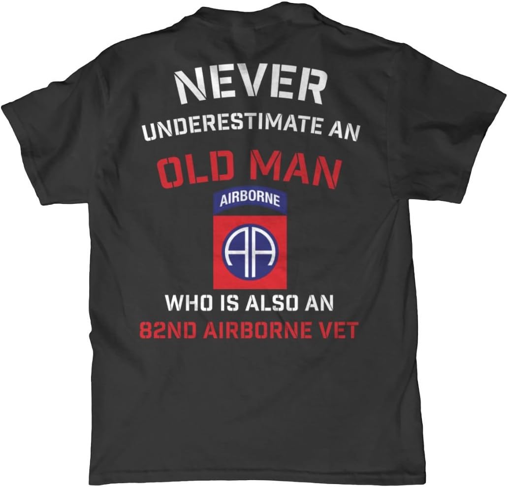 Minnesota Bobs - Never Underestimate an Old Man 82nd Airborne T Shirt