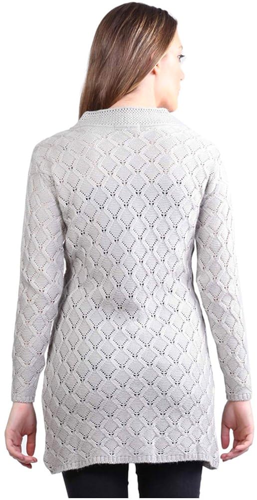 montrex acro wool winter long coat for women, girls (beige)