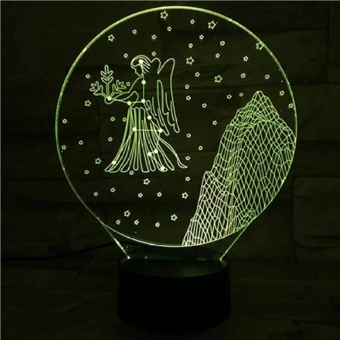 KangYD Luz 3D /Virgo 3D Night Light Led Niños Baby ...