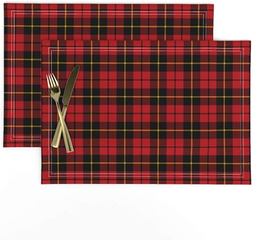 yellow and black tartan kilt