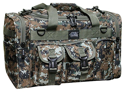 18" Tactical Duffle Military Molle Gear Shoulder Strap Range Bag TF118 DMBRN Digital Camo Brown - Thumbnail 4