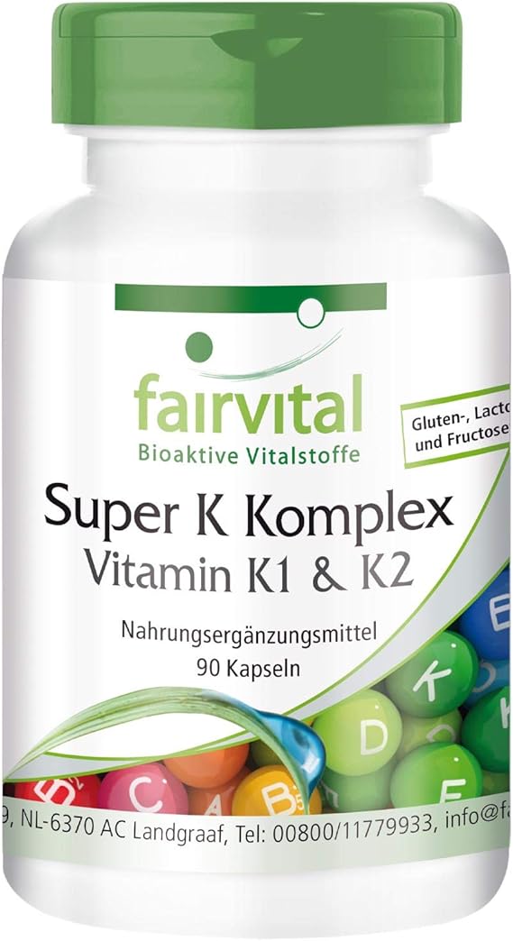 Complexe de Super K Vitamine K1 & K290 gélules Phytoménadione