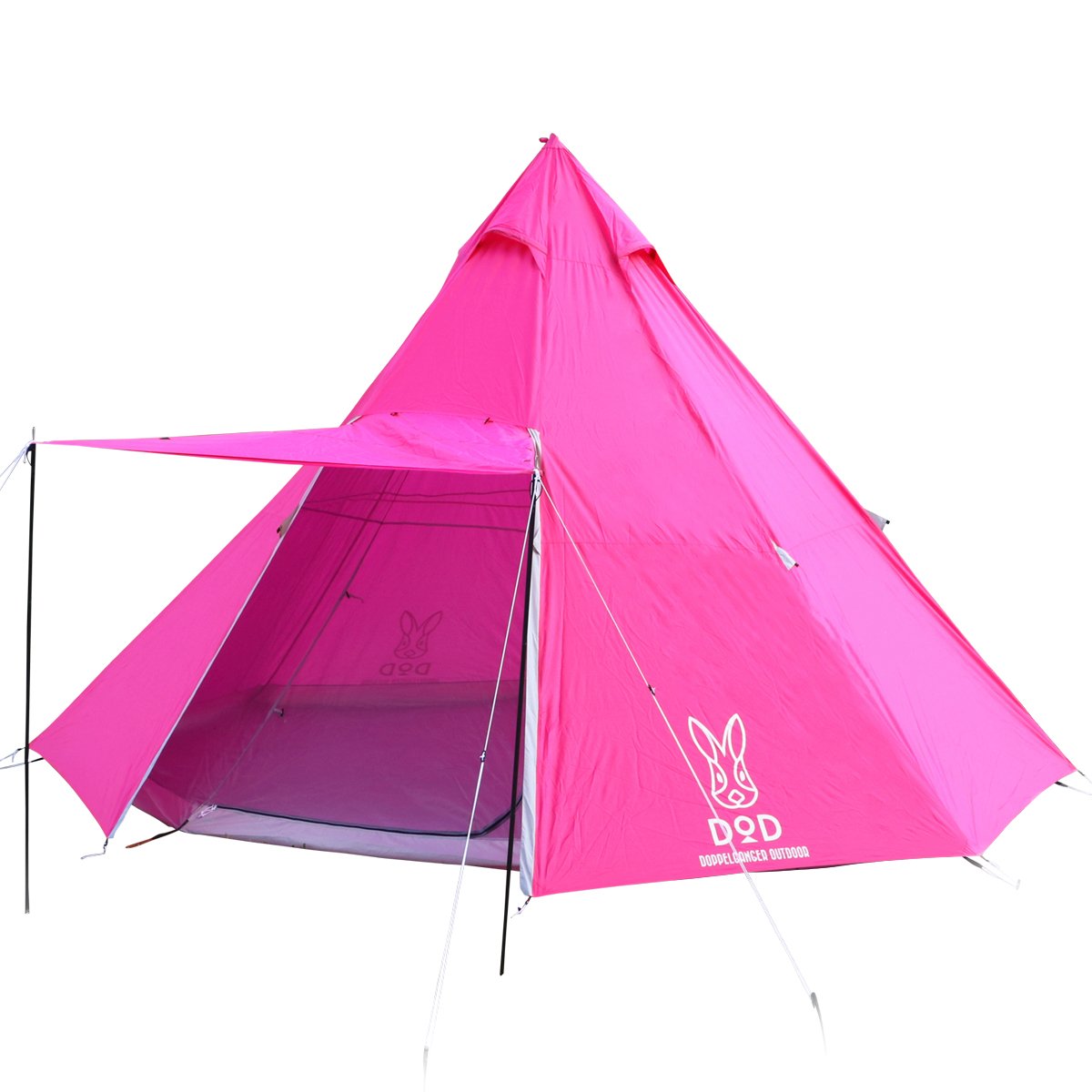 T8 0p 8人用 ワンポールテント 大型 B072r33b3r ピンクカラーで注目度抜群 Dod ディーオーディー ビッグ テント本体 限定販売