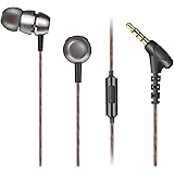 AOKII Wired Earphones, Bass Stereo Earbuds Headphones, In-ear Headphones with mic,Perfect for Sports (3.5mm)