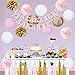 Pink and Gold Baby Shower Decorations for Girl - ITS A GIRL Banner & BABY SHOWER Banner, Tassel Garland, Paper Pom Poms Tissue Flower Nursery Gender Reveal Party Kit Decor