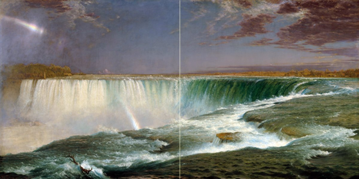 Tile Mural Niagara Falls waterfall F. Church Kitchen Backsplash Marble Ceramic - Picture 2 of 41