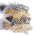 Dushi Iron Plated Jump Rings Unsoldered 6mm Diameter Jewelry Making Findings, 8 Colors, 2400 Piece