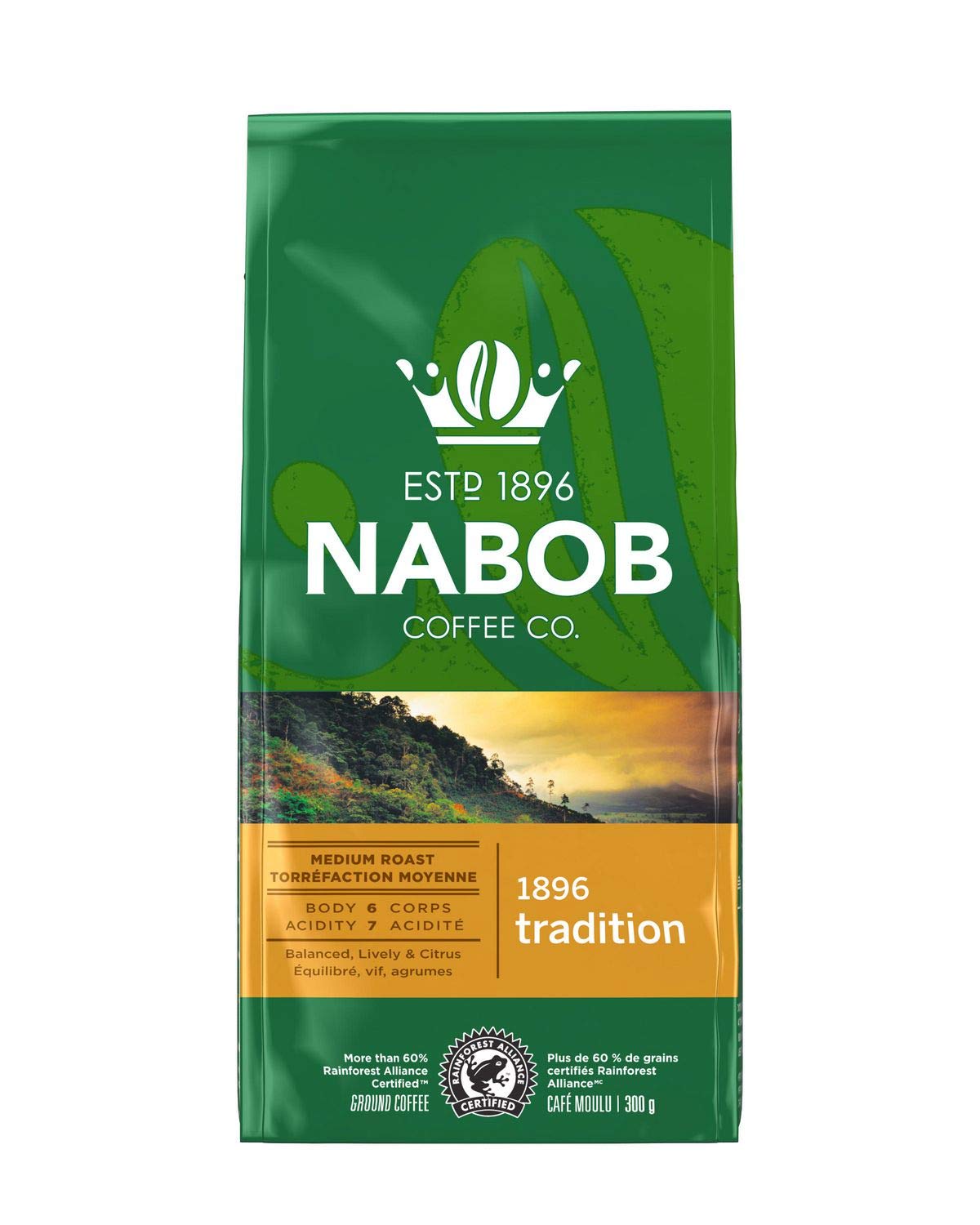 Nabob 1896 Tradition Medium Roast Ground Coffee 300g/10