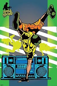 Pyramid America B Boy Sprayground Breakdance Boombox Hip Hop Music Cartoon Cool Wall Decor Art Print Poster 24x36