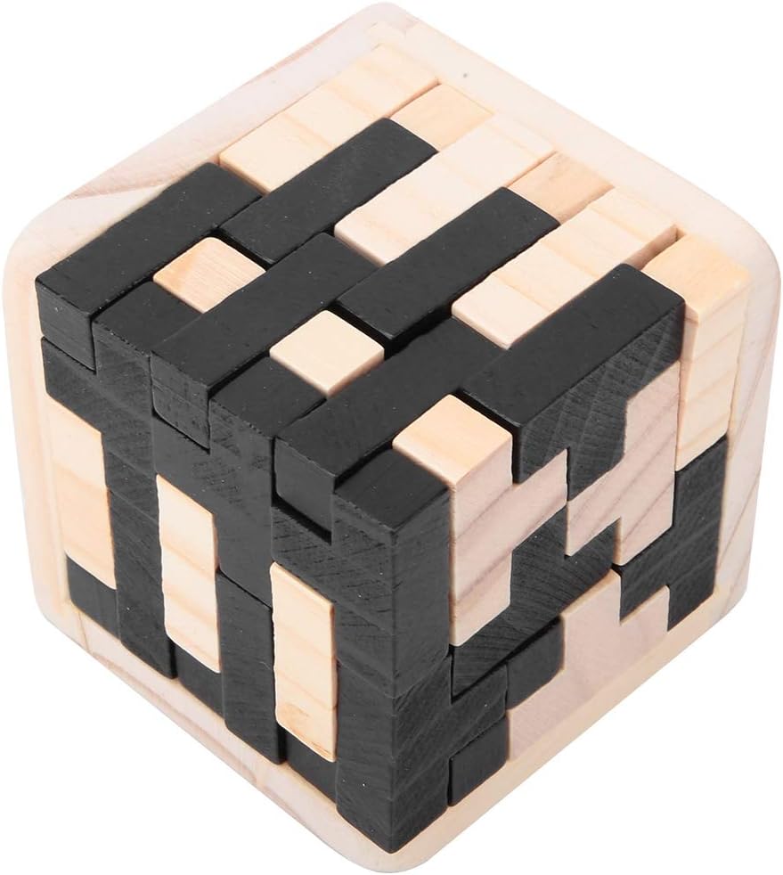 Amazon 中国の木製ブロックロックグッズ Kongmingロック木製大人子供マジックキューブロック解除おもちゃパズル教育玩具 電気 電力 おもちゃ