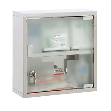 Fb Funky Buys Wall Mounted Lockable Medicine Cabinet First Aid