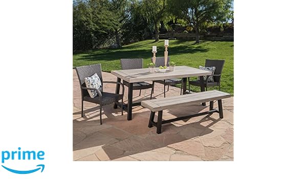 Amazon Com Christopher Knight Home Cecilia Outdoor 6 Piece