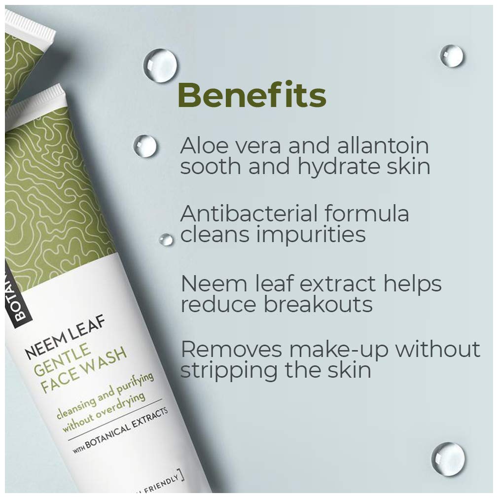 botanical lab neem leaf gentle face wash