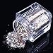 ECBASKET 1 Jar Fashion Acrylic Nail Polish Dust Glitter Powder DIY Shinny Nail Slices # Rose Gold