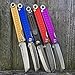 StatGear Pocket Samurai Micro Folding Knife - Everyday Carry 440C Stainless Steel Tanto Blade - Higonokami Style EDC Knife with Keychain Loop - Gunmetal Gray