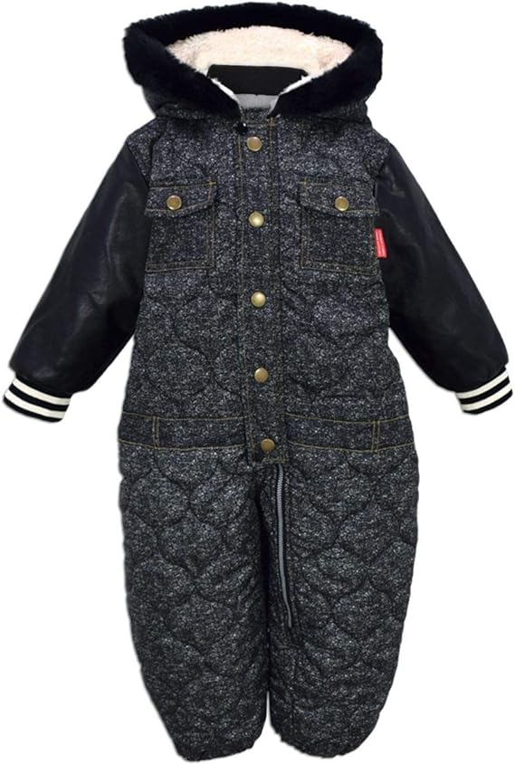 Amazon Co Jp アスナロ スキーウェア アンデコ ジャンプスーツ ベビー 男の子 撥水加工 中綿入 フリース 服 ファッション小物