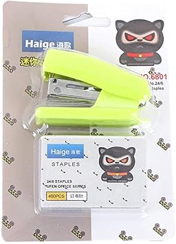 Amazon Co Jp 漫画かわいいデザインミニ小さなホッチキス便利なミニホッチキスホチキスセットオフィスバインディング文房具事務学用品 スポーツ アウトドア