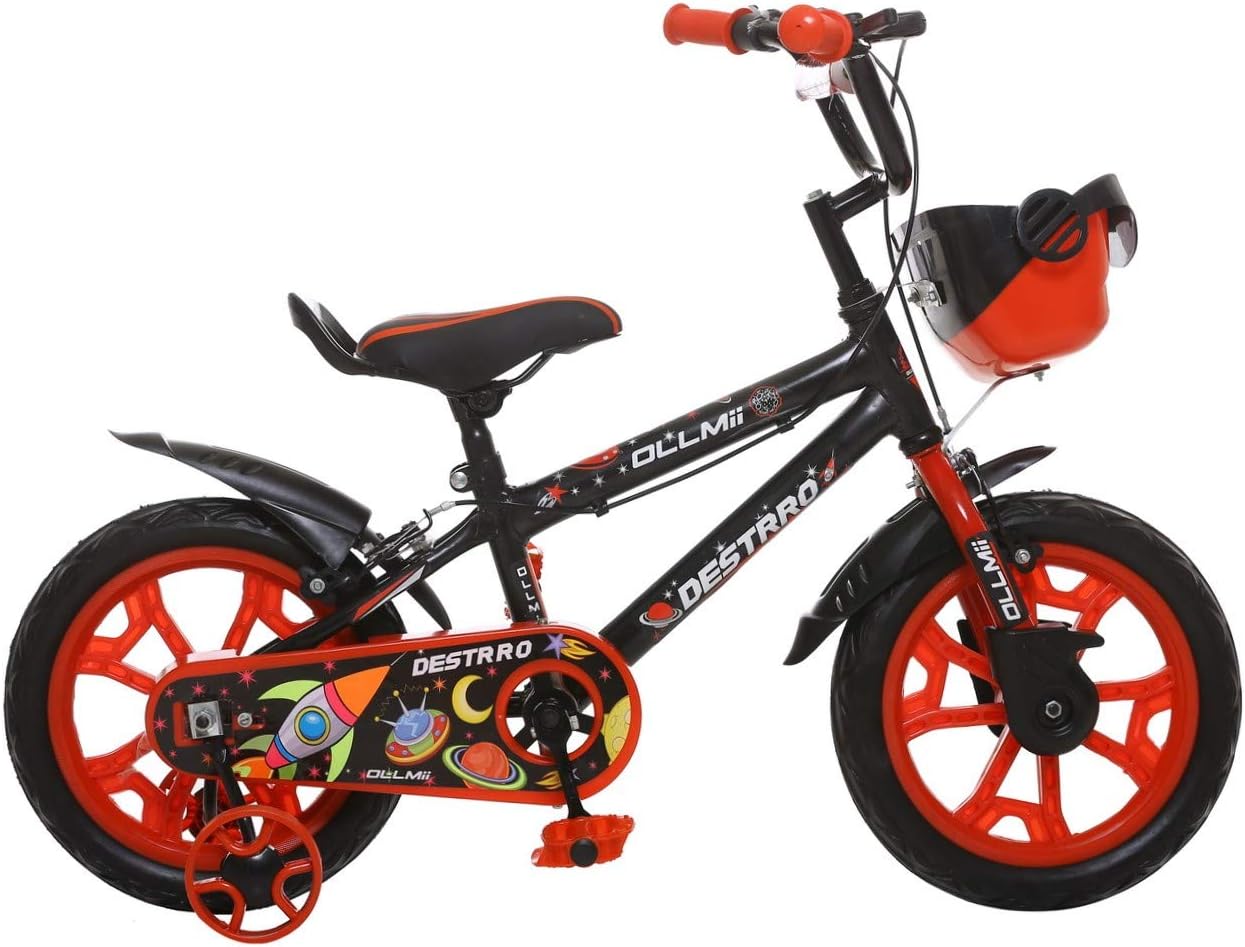 Ollmii Bikes Destrro 14 inch BMX Bike Kids Cycle for 3 to 5 Years (Red)