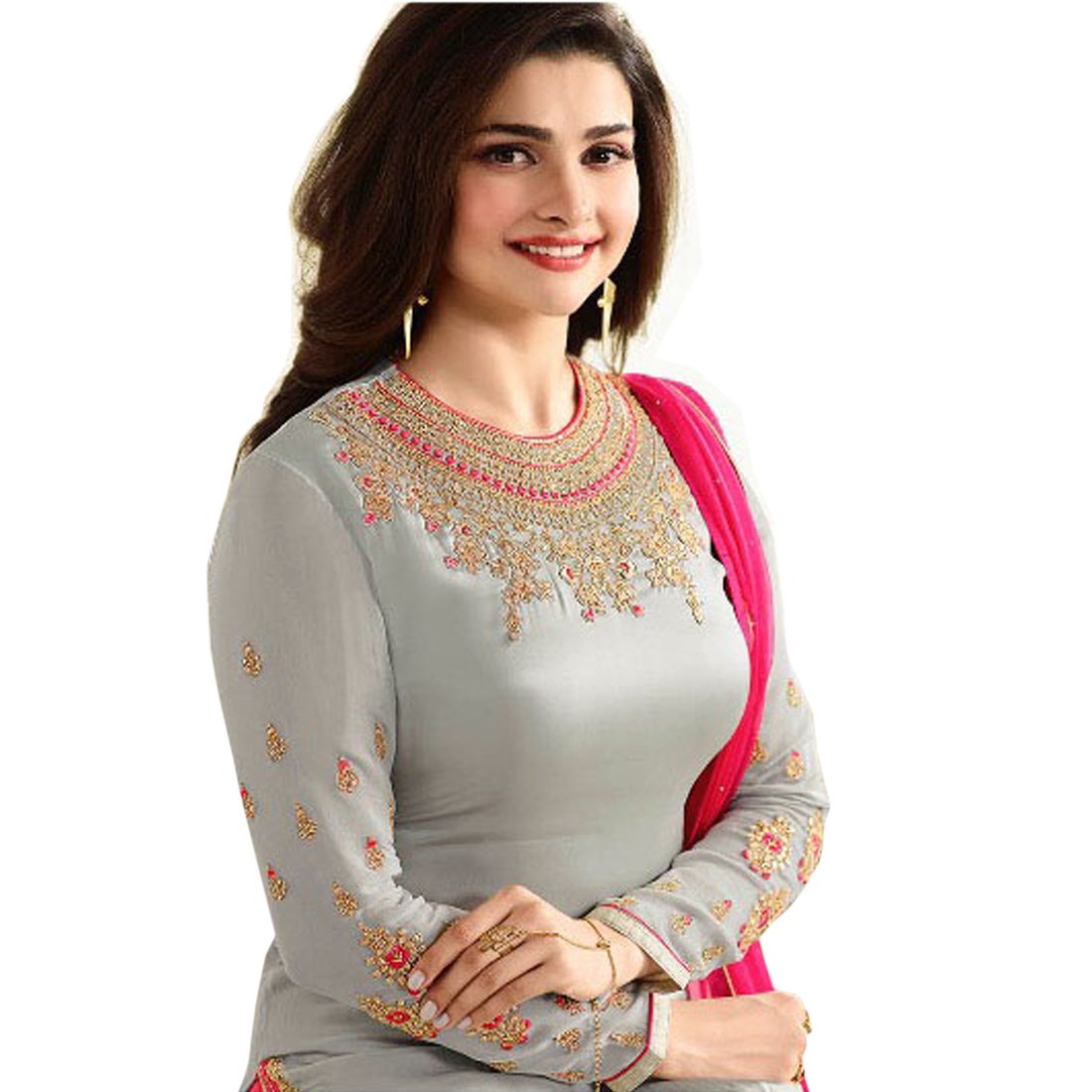 misha fashion new grey party wear plazzo