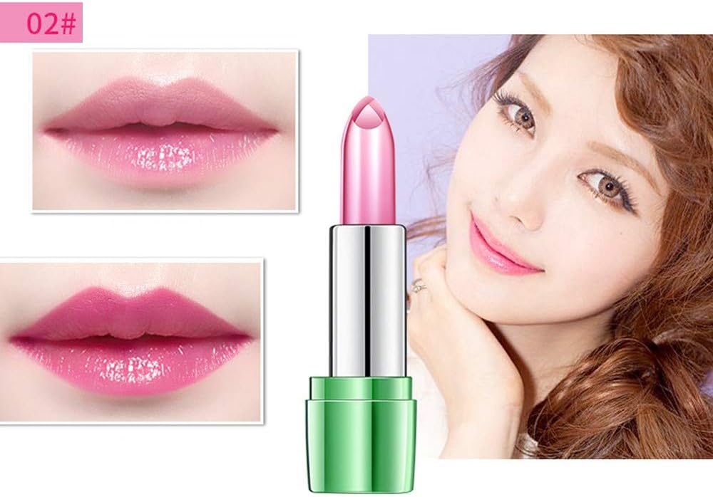 OPAKY Bright sexy Aloe Crystal Jelly Lipstick Magic Temperature Change Color Lip B