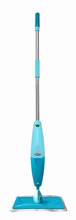 Aqua Laser Spray-Click-Ball Blau - Ergonomischer Bodenwischer mit Sprühfunktion - Mit Click-Ball-Befestigung