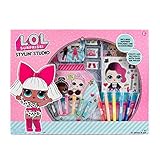 L.O.L. Surprise! Stylin' Studio by Horizon Group Usa, Decorate & Personalize LOL Surprise Paper Dolls, Includes DIY Activity Books, Scratch Art, Sticker Sheet, Coloring Pages, Markers, Crayons & More