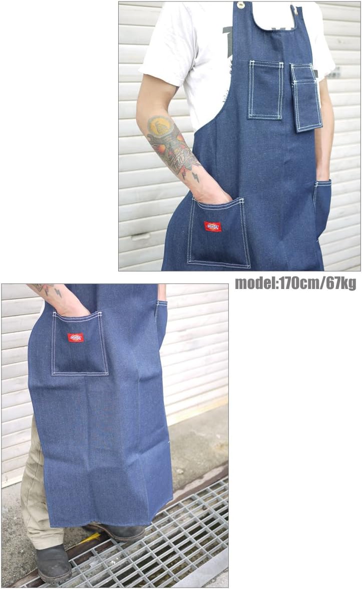 Dickies Men's Toolmaker's Apron, Indigo Blue, S: Kitchen & Dining