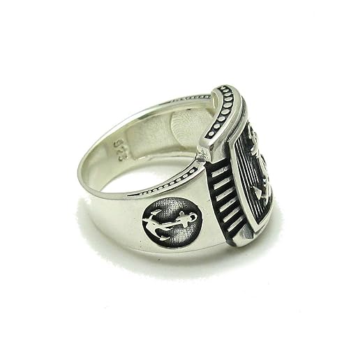 Herren Ringe Schmuck Sterling Silber Herren Ring 925 Anker Empress Grosse 52 74 Premiumauto Lt
