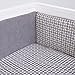NoJo Play Day Pals 4 Piece Nursery Crib Bumper, Gray, Taupe
