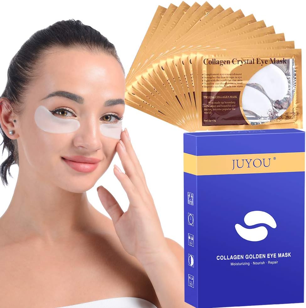 30Pairs JUYOU Collagen Under Eye Patches, Eye Masks, Eye Treatment Pads for Anti-wrinkles, Puffy Eyes, Dark Circles, Eye Bags (30Pairs)