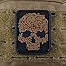 Punisher Skull Viking Morale Patches PVC 3D Military Tactical Velcro Patch (Coyote Brown)