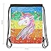 SEGORTS Unicorn Gift Unicorn Drawstring Backpack Mermaid Sequin Bags Reversible Glitter Backpack Flip Sequin Shoulder Bag Birthday Gift for Girls Daughter Kids