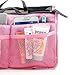 GEARONIC TM Lady Women Travel Insert Organizer Compartment Bag Handbag Purse Large Liner Tidy Bag - Pink