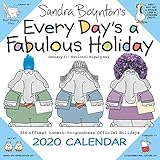 Sandra Boynton's Every Day's a Fabulous Holiday 2020 Wall Calendar by